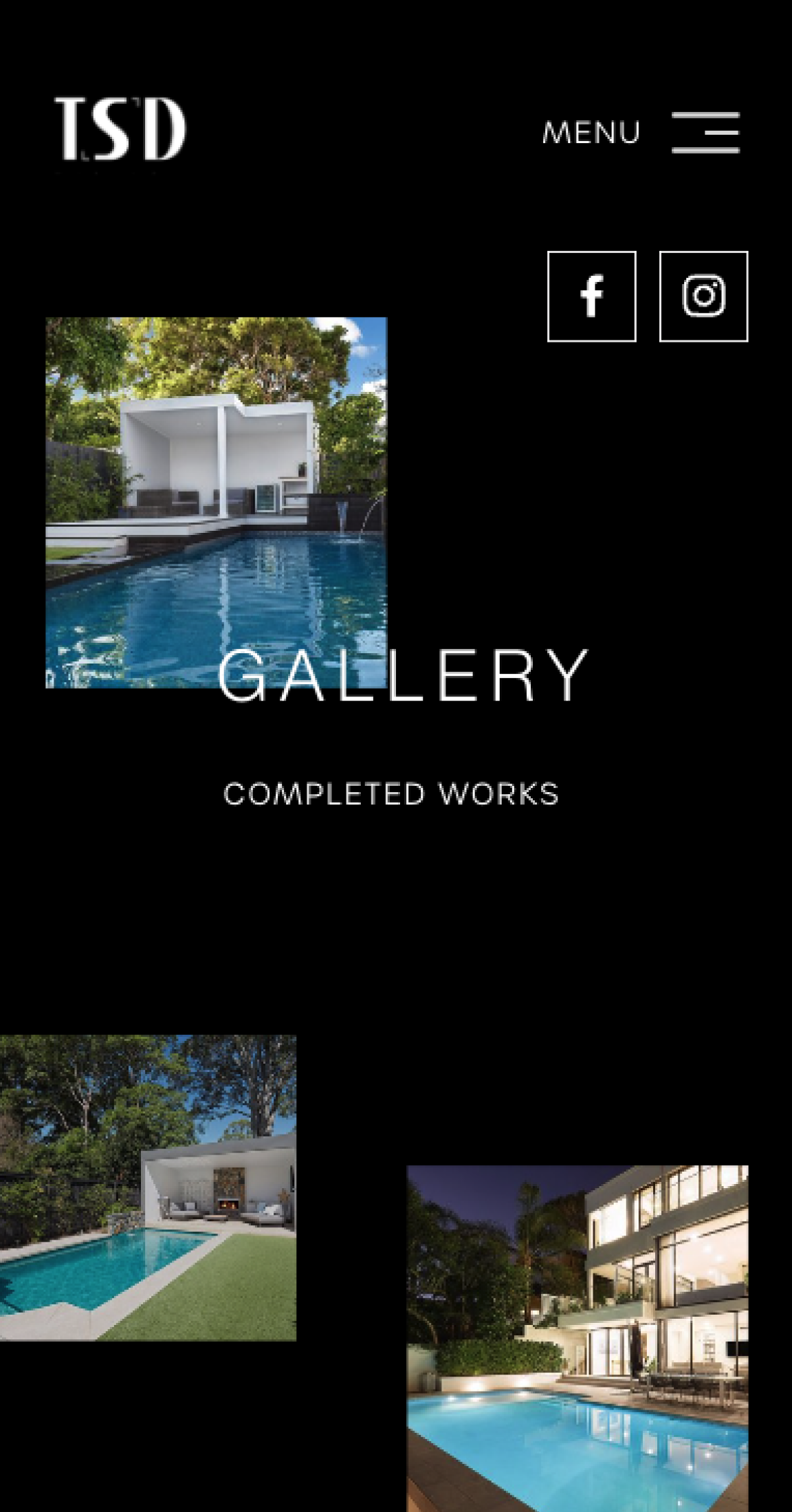 TSD gallery screen on mobile view