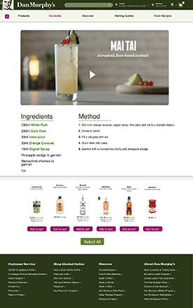 cocktail video page